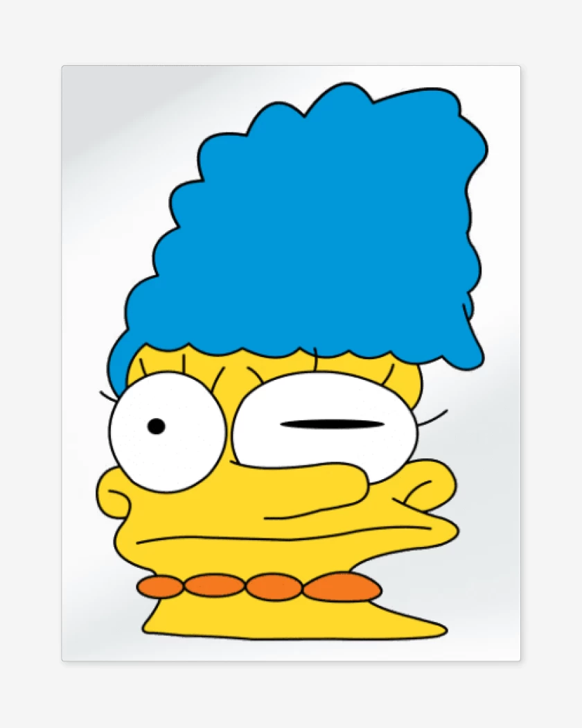 Print metalico Blanco de Marge