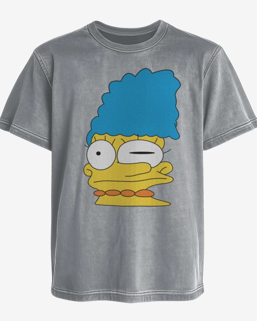 Polera desgastada Gris Melange de Marge
