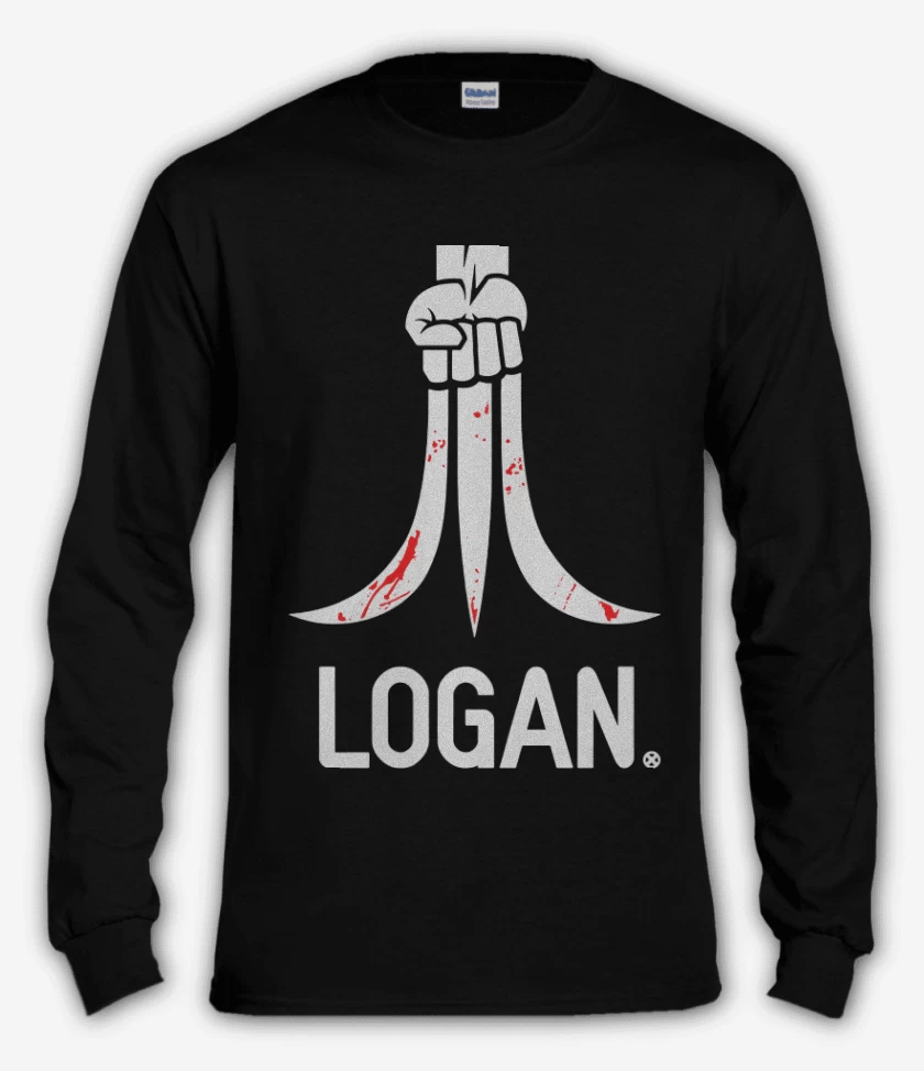 Polera manga larga Negro de Logan