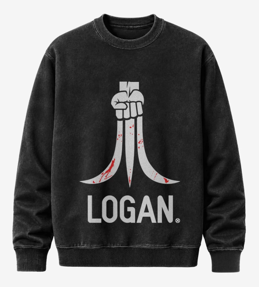Poleron Polo Acid Wash Negro de Logan