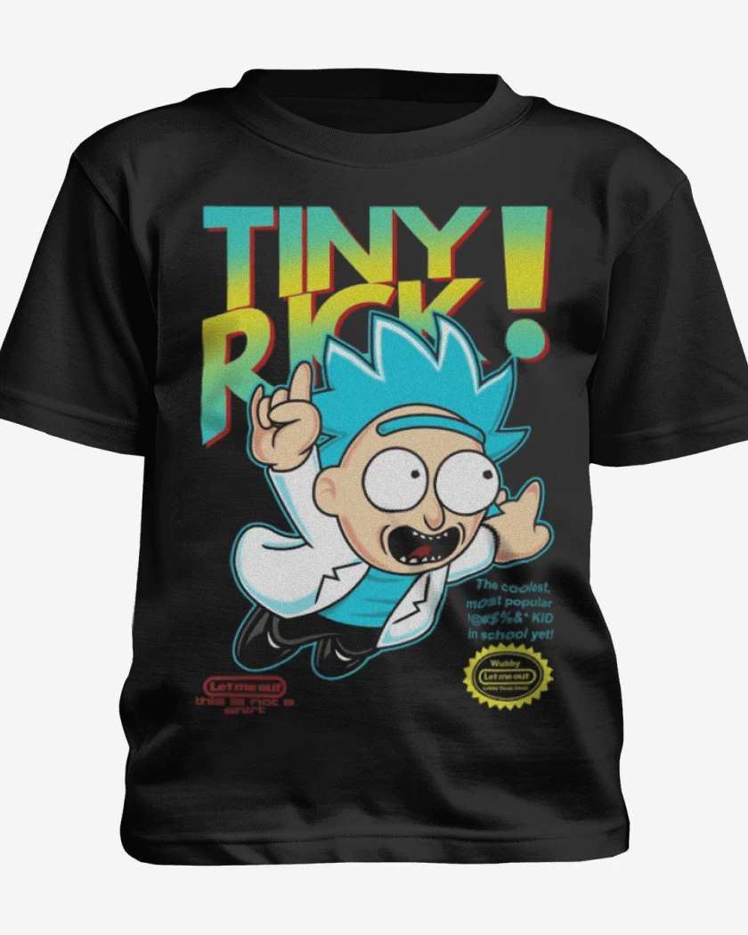 Polera de niño Negro de Tiny rick