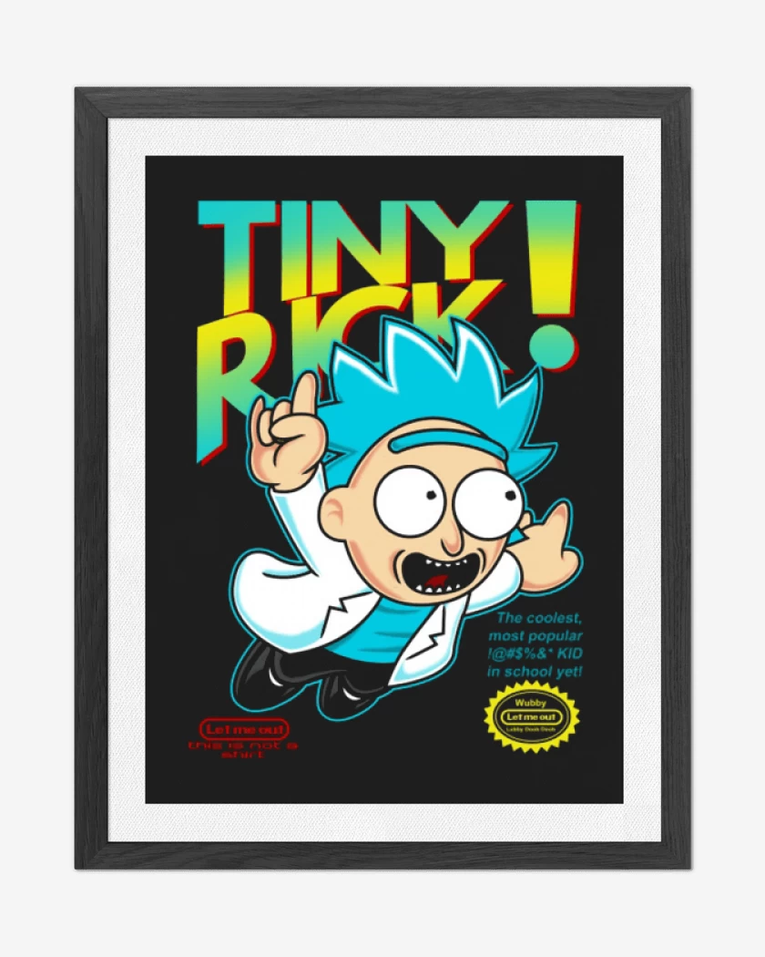 Cuadro decorativo Negro de Tiny rick