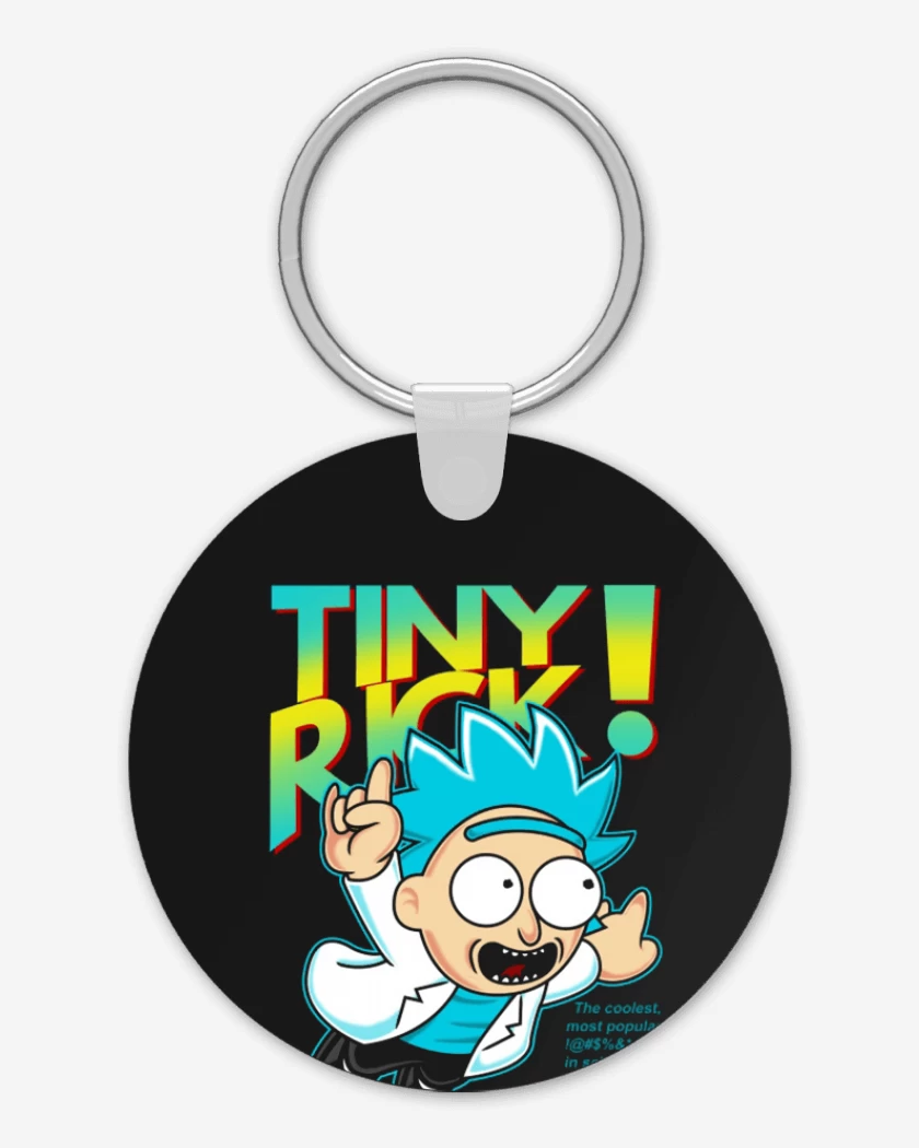 Llavero Negro de Tiny rick