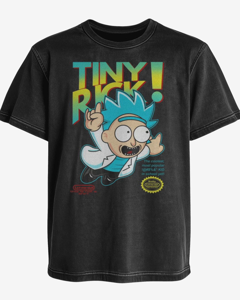 Polera desgastada Tiny rick