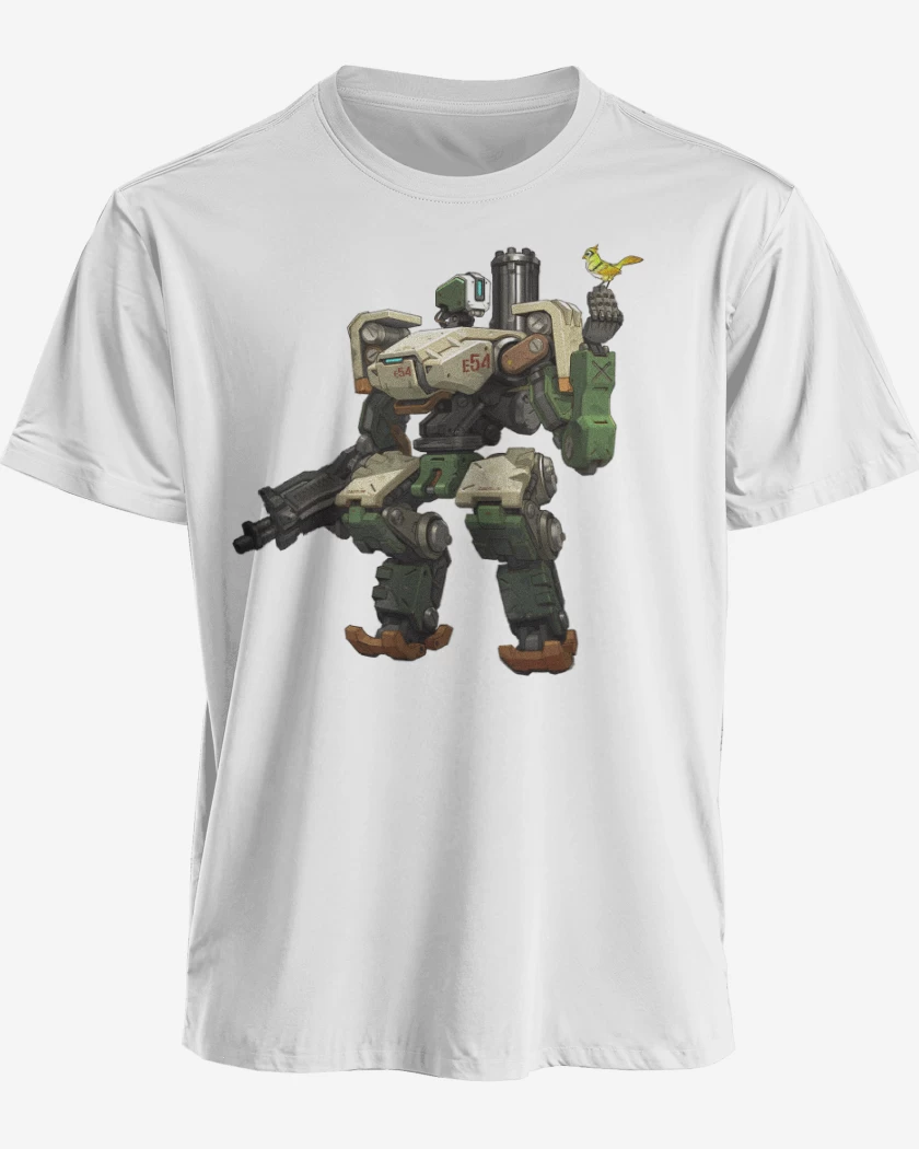 Polera premium Blanco de Bastion full color
