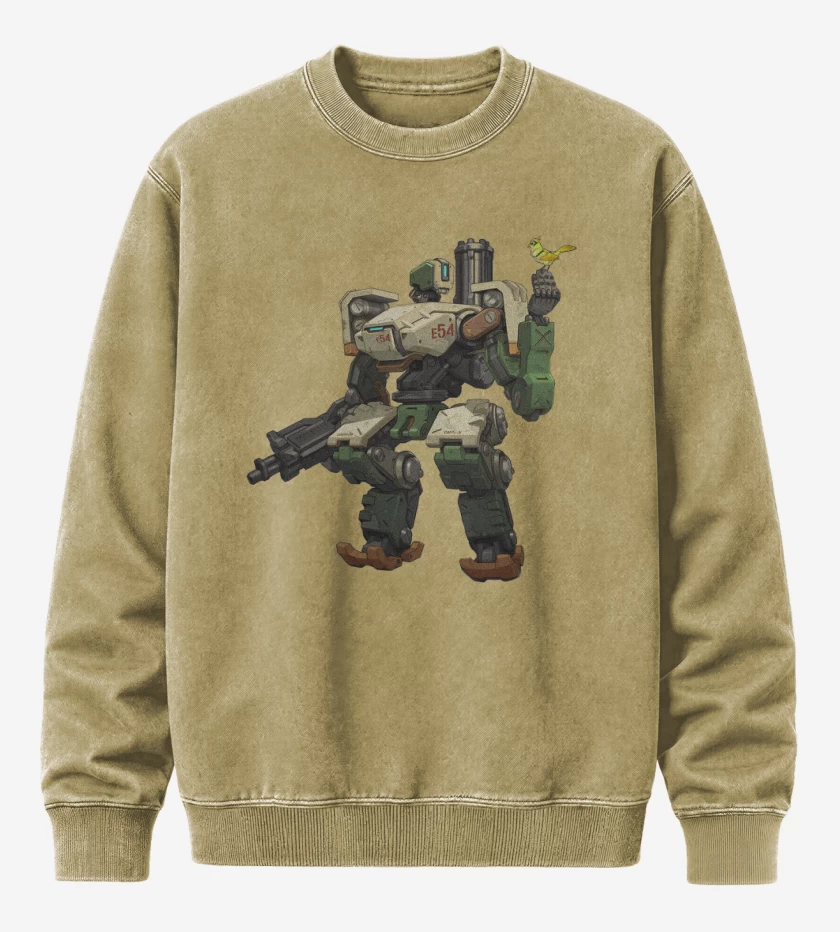 Poleron Polo Acid Wash Beige de Bastion full color