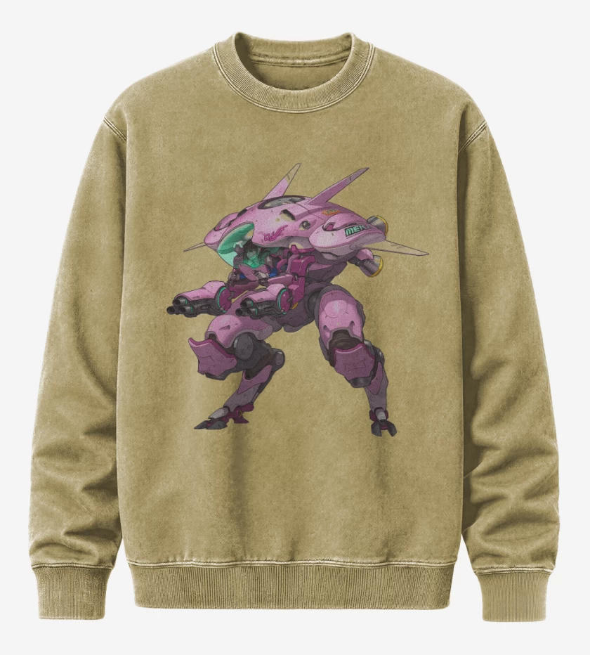 Poleron Polo Acid Wash Beige de Dva full color