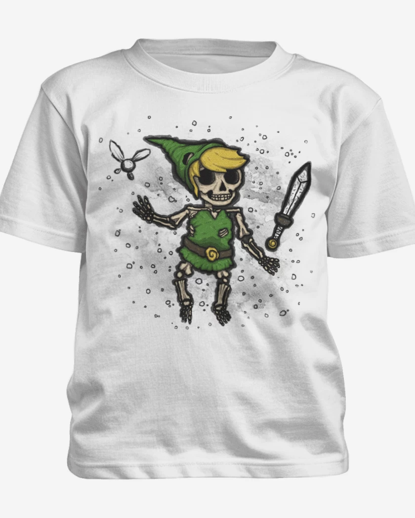 Polera de niño Blanco de Link skull
