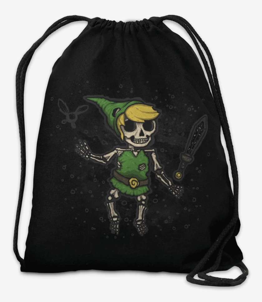 Mochila Negro de Link skull