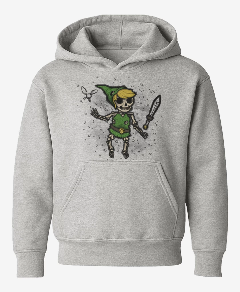 Poleron de niño Gris Melange de Link skull