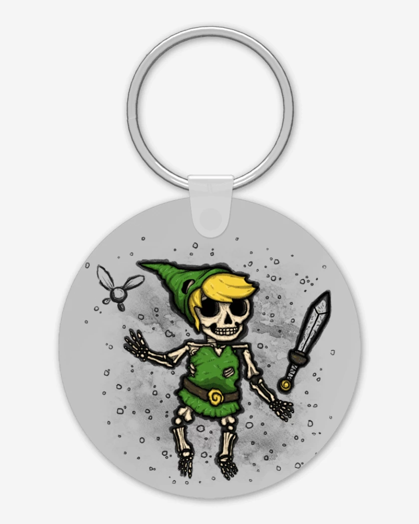 Llavero Gris Melange de Link skull