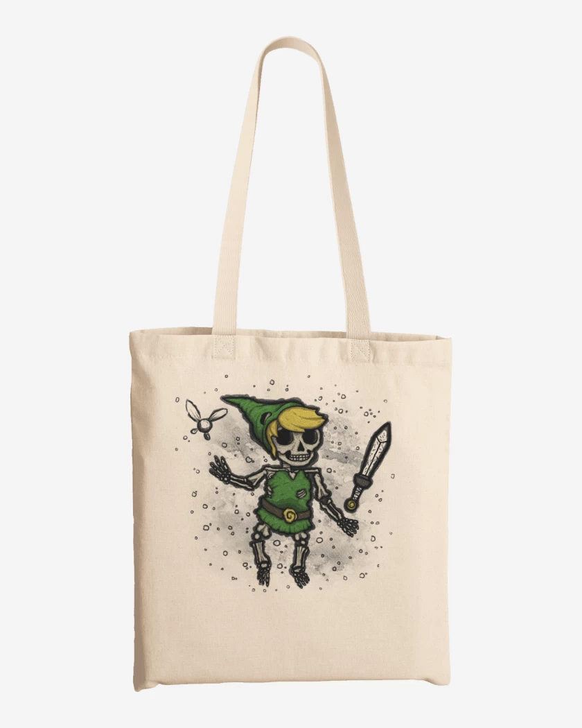 Totebag Blanco de Link skull