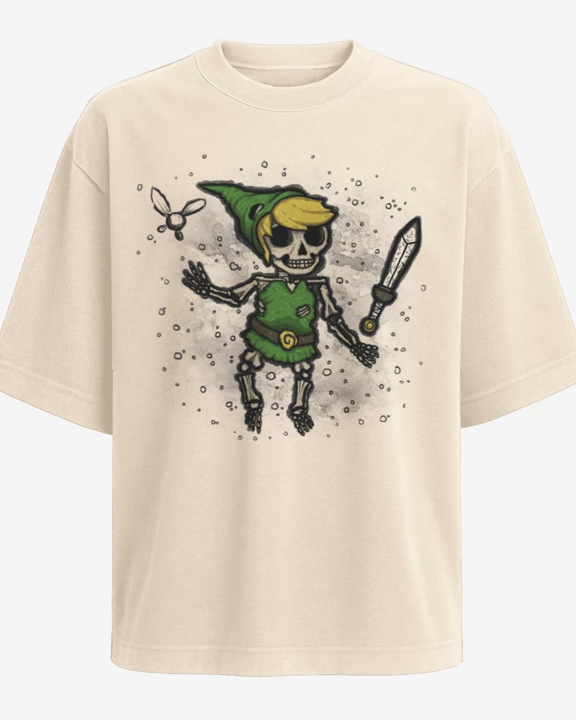 Polera Oversize Beige de Link skull