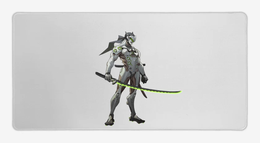 Mouse pad Gamer Blanco de Gengi full color