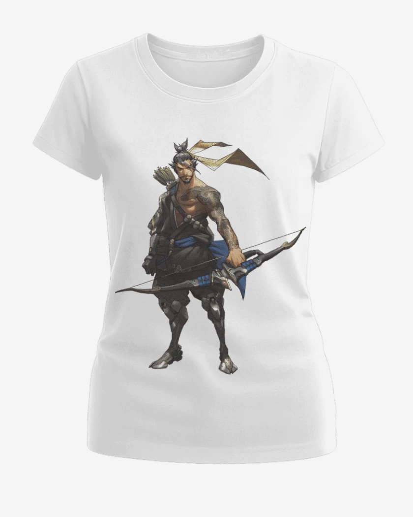Polera de Mujer Blanco de Hanzo full color