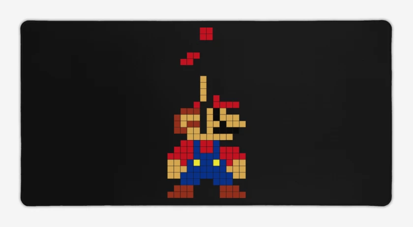 Mouse pad Gamer Negro de Tetris Bros