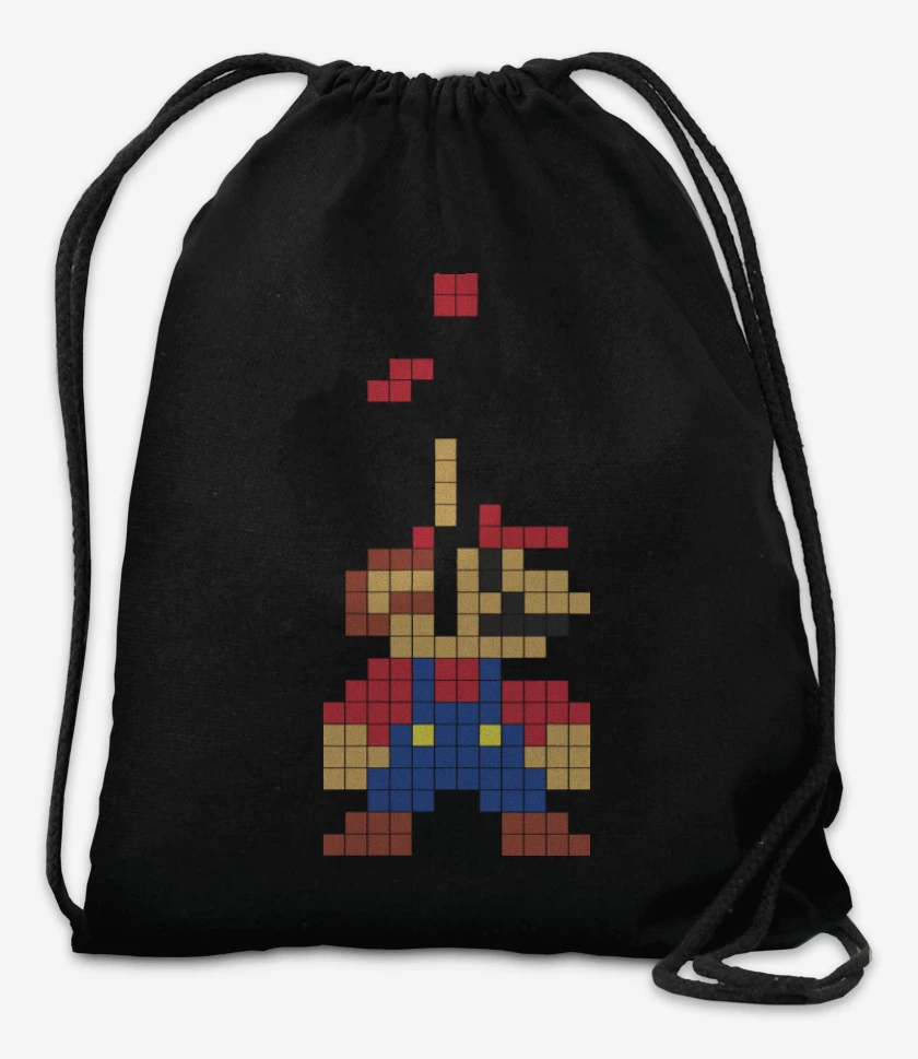 Mochila Negro de Tetris Bros