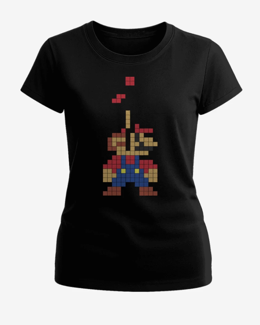 Polera de Mujer Negro de Tetris Bros
