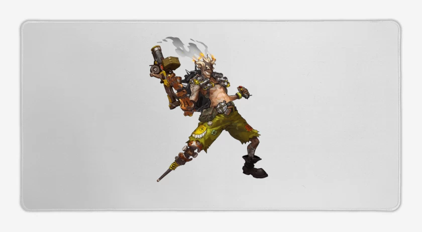 Mouse pad Gamer Blanco de Junkrat full color
