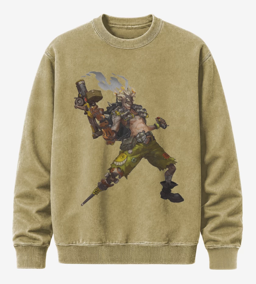 Poleron Polo Acid Wash Beige de Junkrat full color