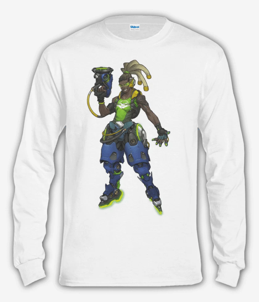 Polera manga larga Blanco de Lucio full color