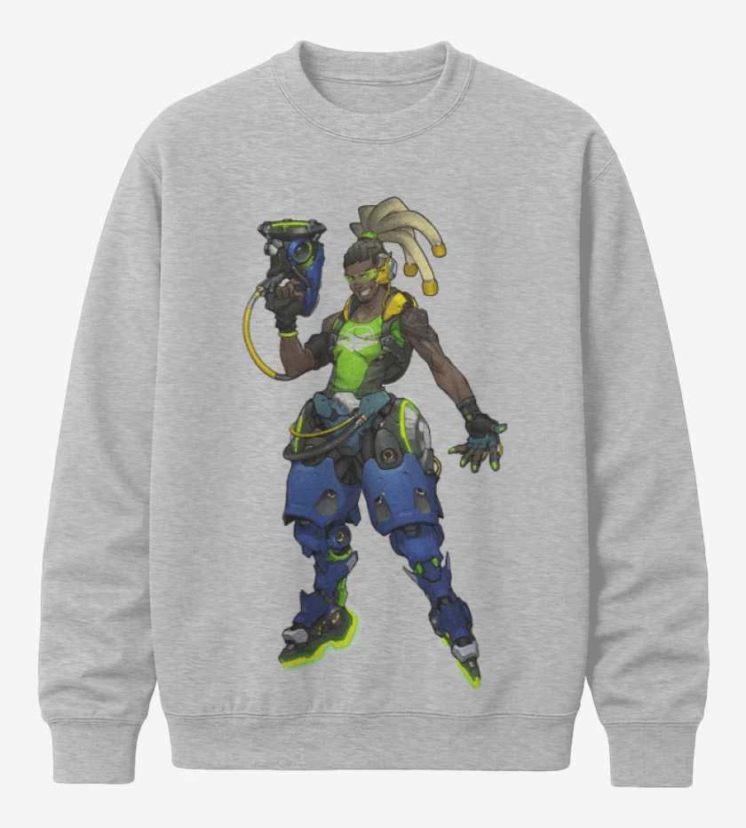 Poleron polo Gris Melange de Lucio full color
