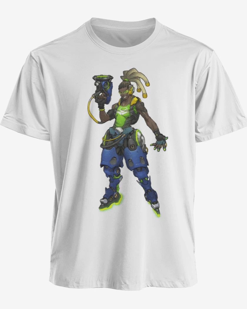 Polera premium Blanco de Lucio full color