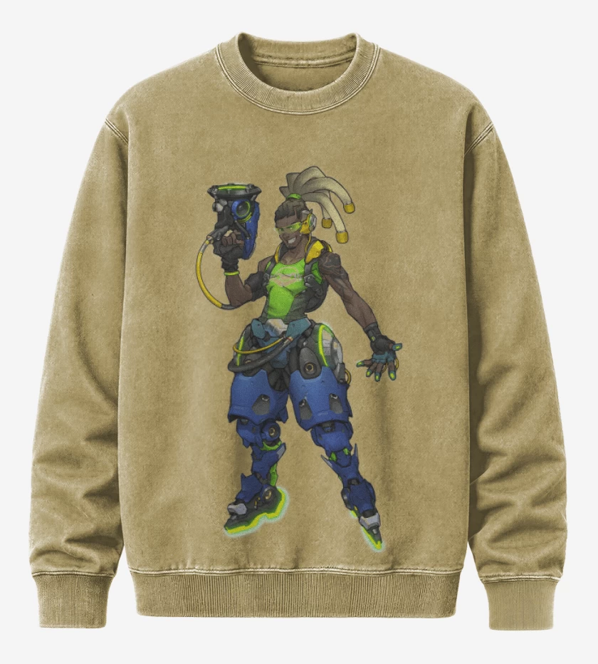 Poleron Polo Acid Wash Beige de Lucio full color
