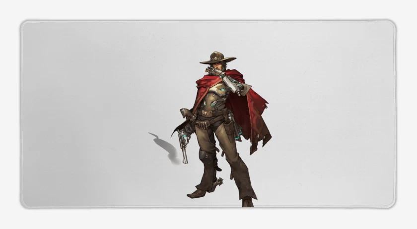 Mouse pad Gamer Blanco de Mc cree full color