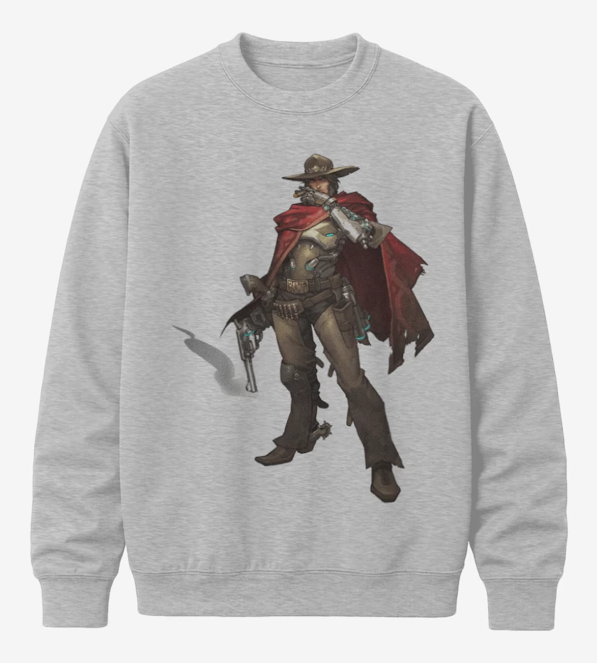Poleron polo Gris Melange de Mc cree full color