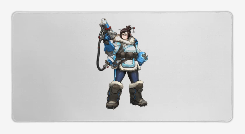Mouse pad Gamer Blanco de Mei full color