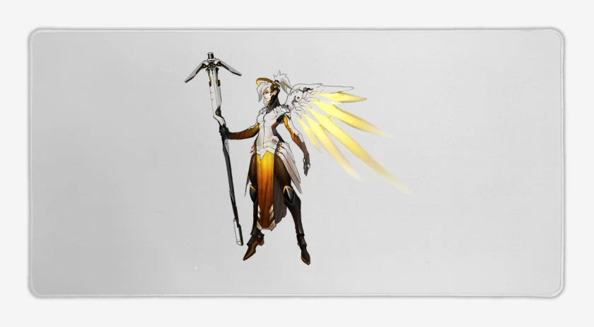 Mouse pad Gamer Blanco de Mercy Full color