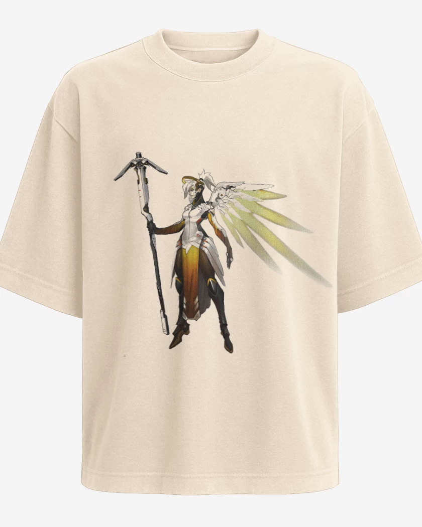 Polera Oversize Beige de Mercy Full color