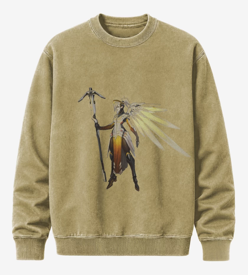 Poleron Polo Acid Wash Beige de Mercy Full color