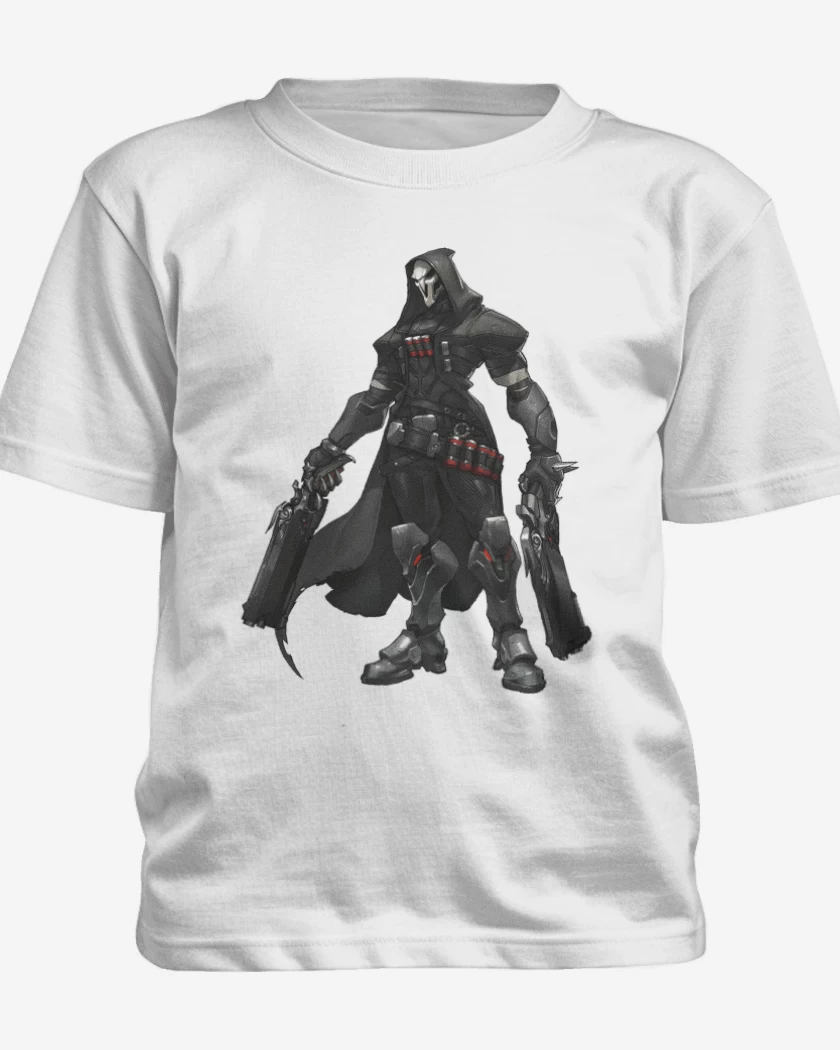 Polera de niño Blanco de Reaper full color
