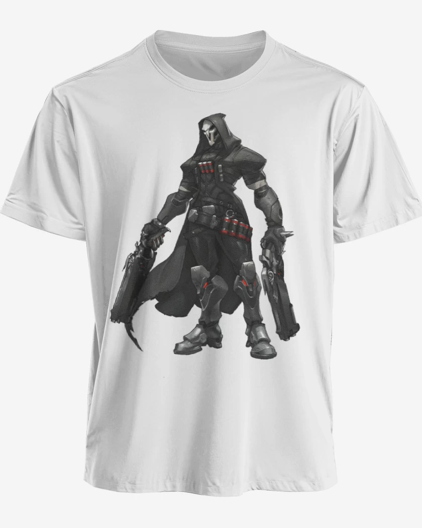 Polera premium Blanco de Reaper full color