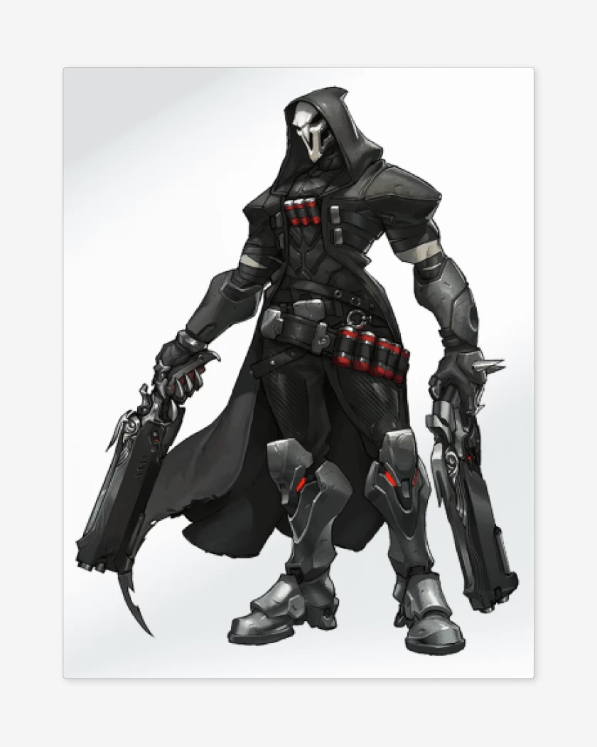Print metalico Blanco de Reaper full color