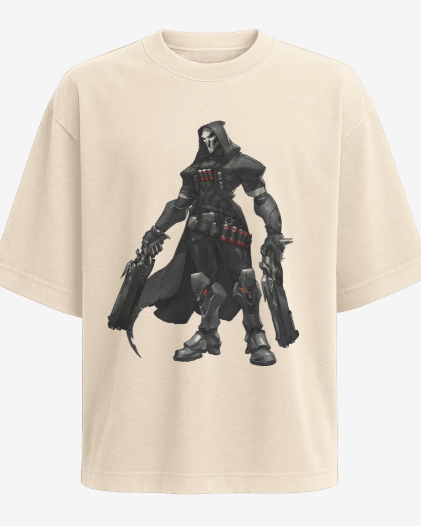 Polera Oversize Beige de Reaper full color