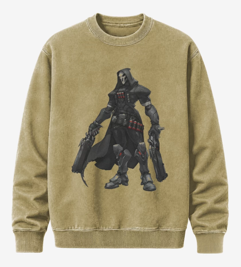 Poleron Polo Acid Wash Beige de Reaper full color