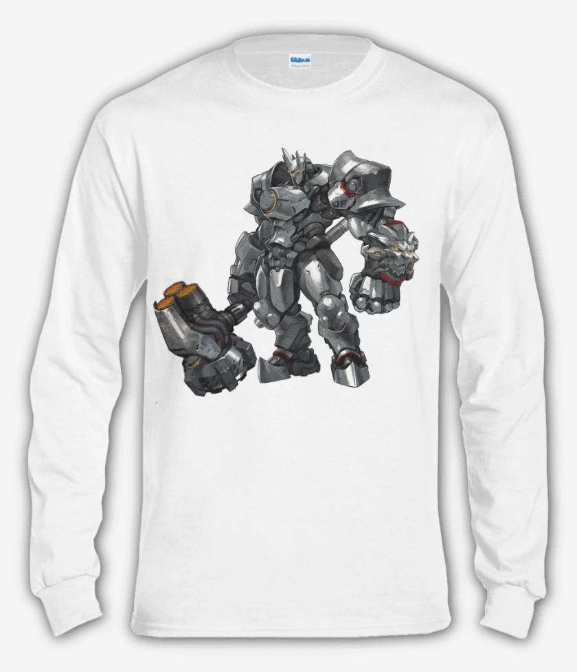 Polera manga larga Blanco de Reinhardt  full color