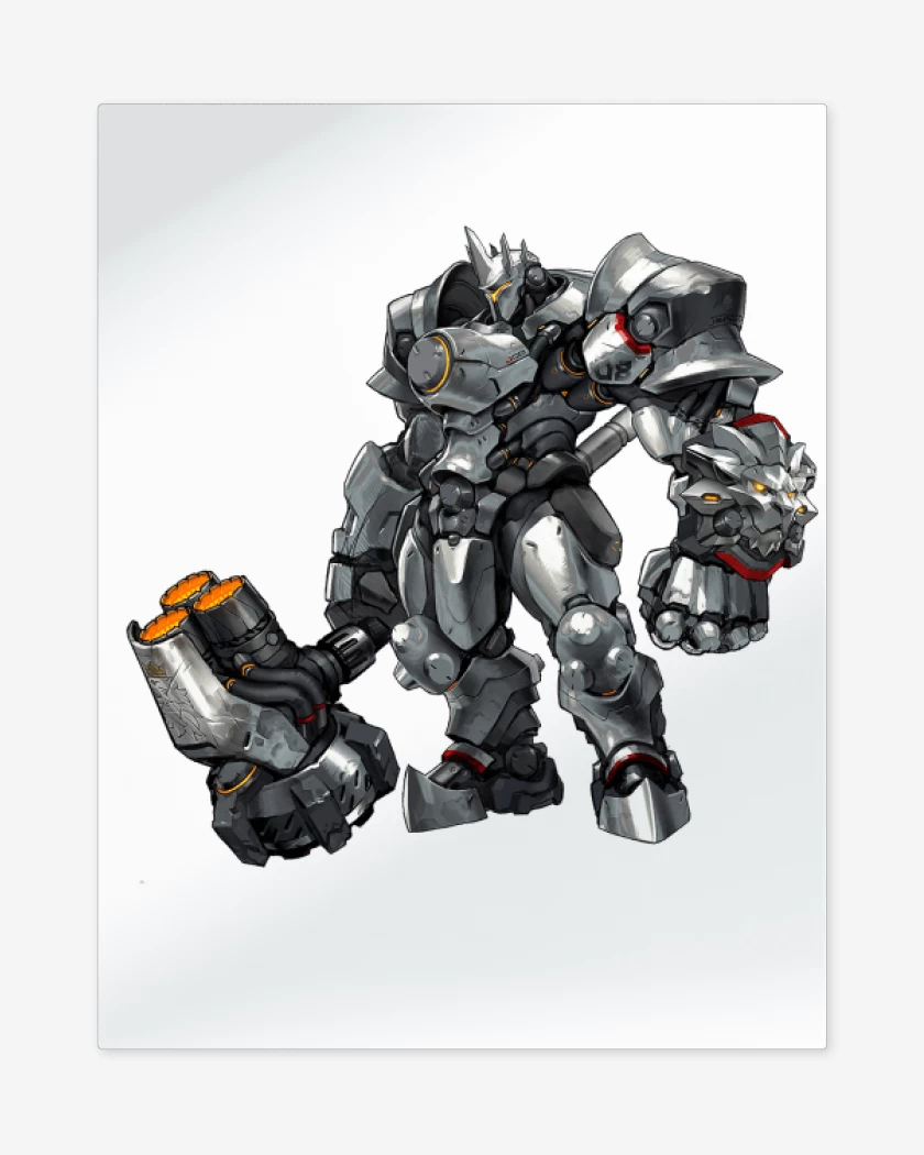 Print metalico Blanco de Reinhardt  full color