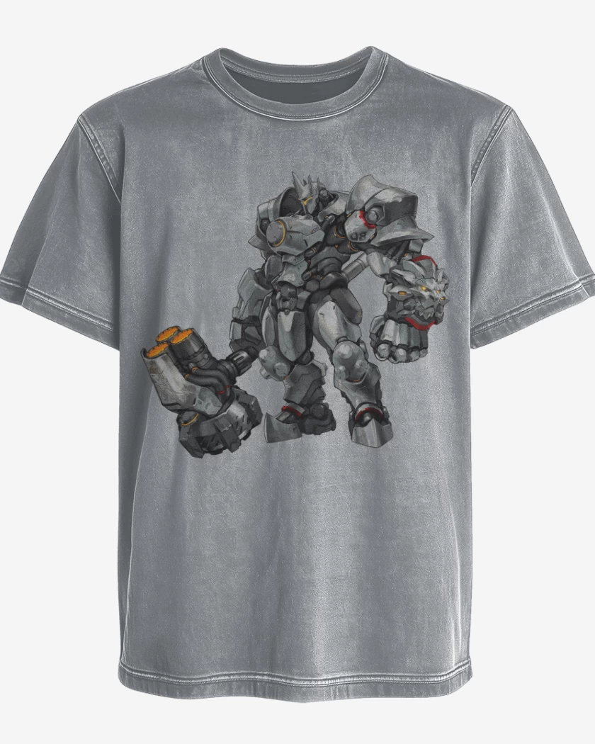 Polera desgastada Gris Melange de Reinhardt  full color