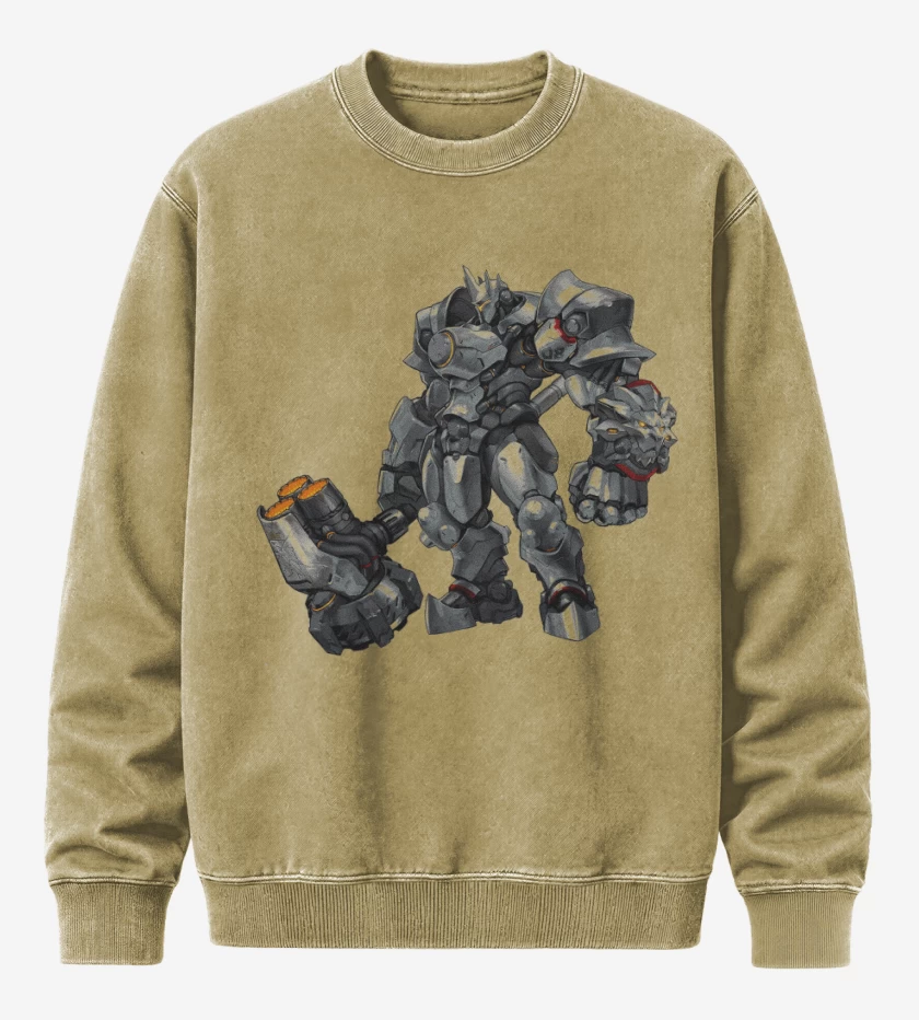 Poleron Polo Acid Wash Beige de Reinhardt  full color