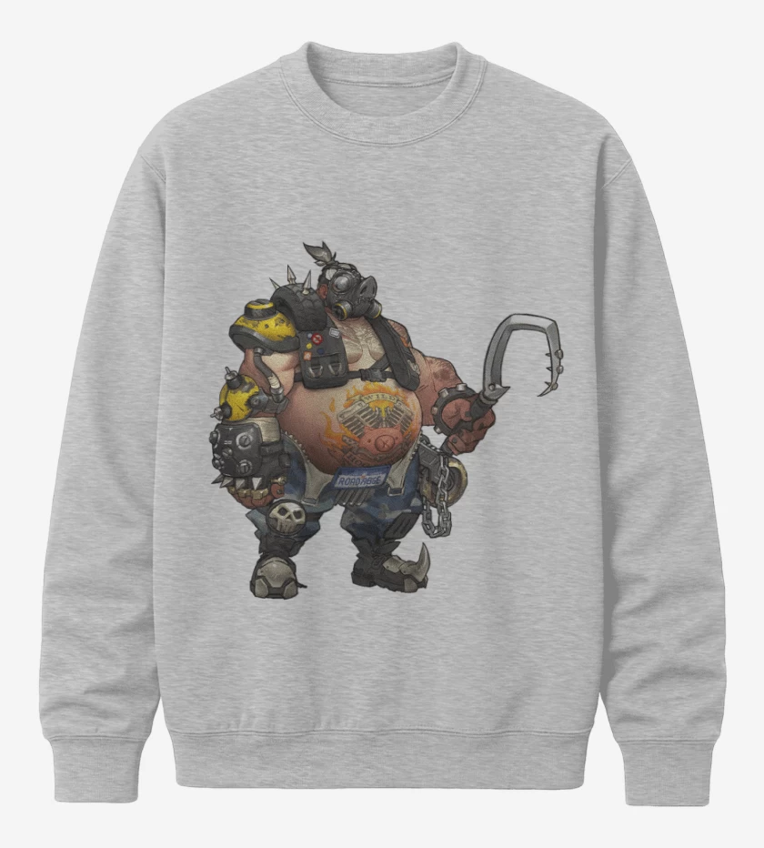 Poleron polo Gris Melange de Roadhog full color