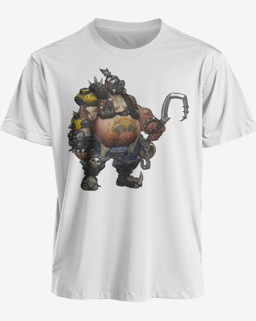 Polera premium Blanco de Roadhog full color