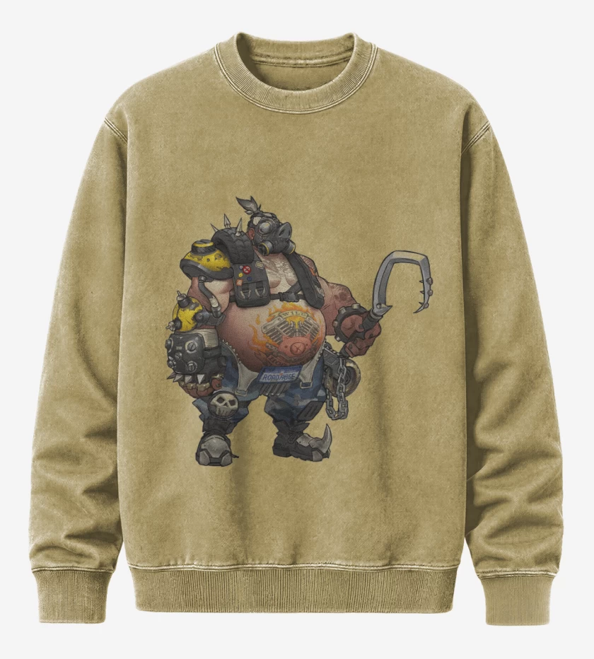 Poleron Polo Acid Wash Beige de Roadhog full color