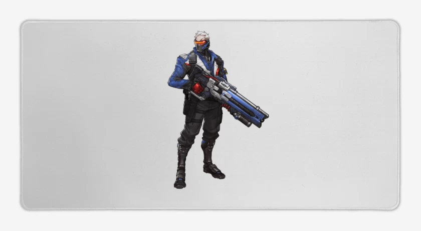 Mouse pad Gamer Soldier 76 full color
