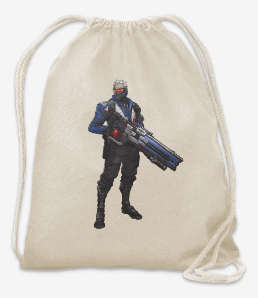 Mochila Blanco de Soldier 76 full color