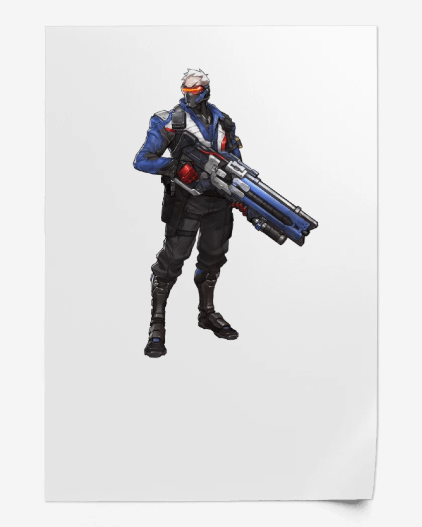Print Blanco de Soldier 76 full color