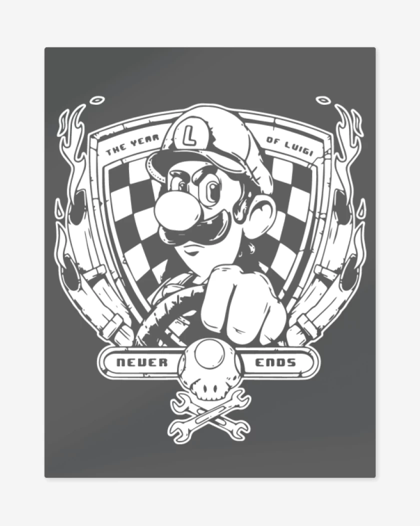 Print metalico The Year Of Luigi